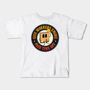 Give Workers More Paid Time Off - S'more Pun - PTO Kids T-Shirt